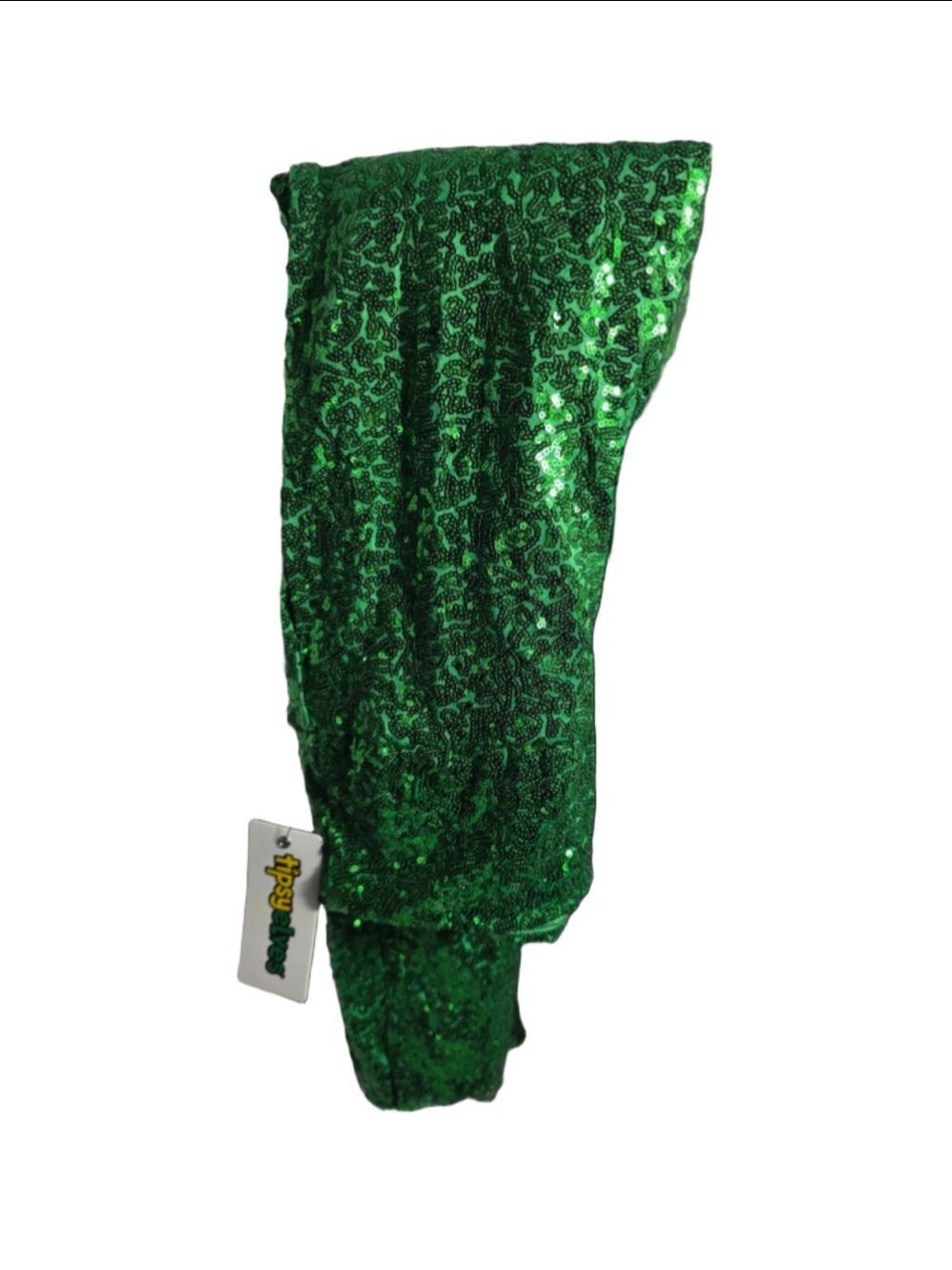 Women's Tipsy Elves Sequin Leggings Size M Green festive Christmas holidays